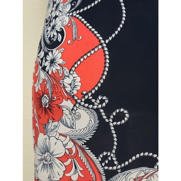 MLLE GABRIELLE Sleeveless Multicolor Floral Print Dress SIZE PS - Picture 7 of 11